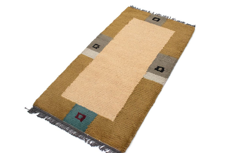 Tapis Népalais - 140 x 70 cm - beige