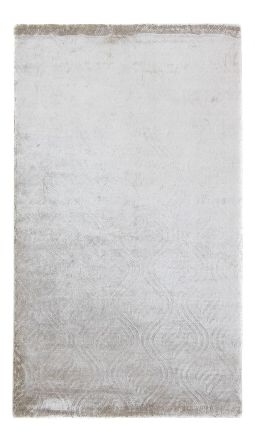 Tapis en laine - 256 x 153 cm - argent