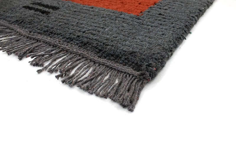 Tapis Népalais - 140 x 70 cm - rouge