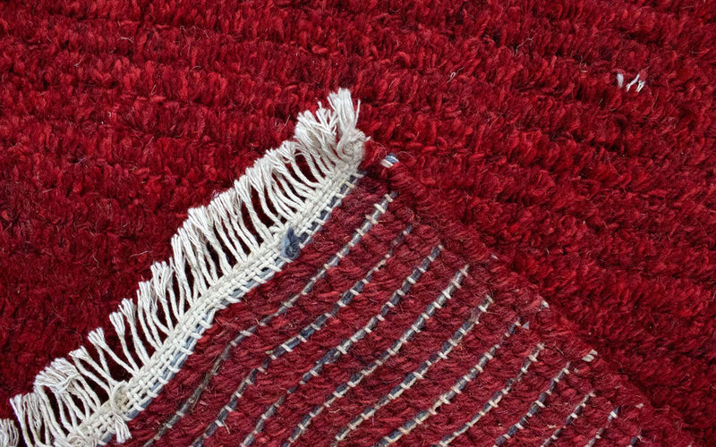 Tapis Népalais - 140 x 70 cm - rouge