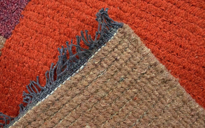 Tapis Népalais - 140 x 70 cm - rouge