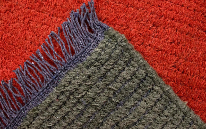 Tapis Népalais - 140 x 70 cm - rouge
