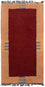 Tapis Népalais - 140 x 70 cm - rouge