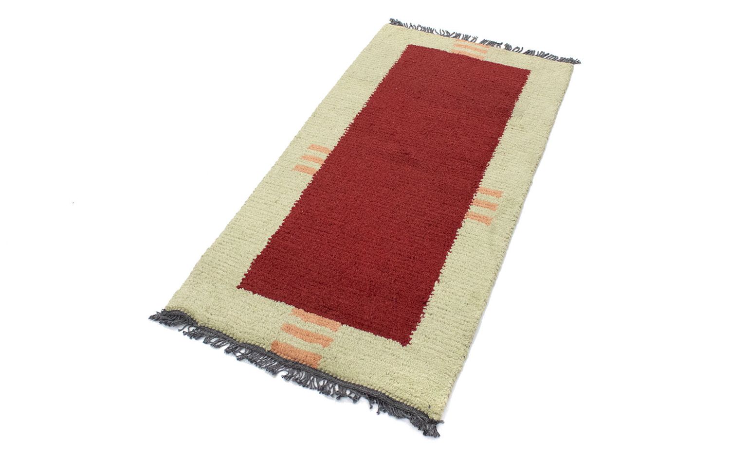 Tapis Népalais - 140 x 70 cm - rouge