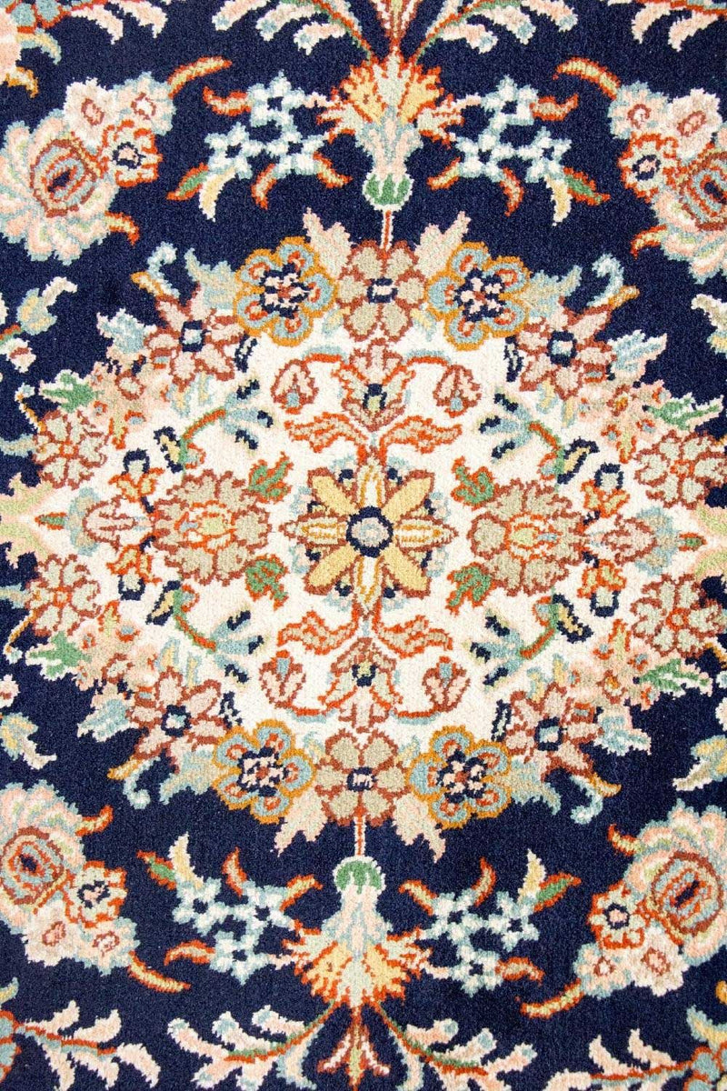 Tapis en soie - Soie du Cachemire - 98 x 63 cm - bleu