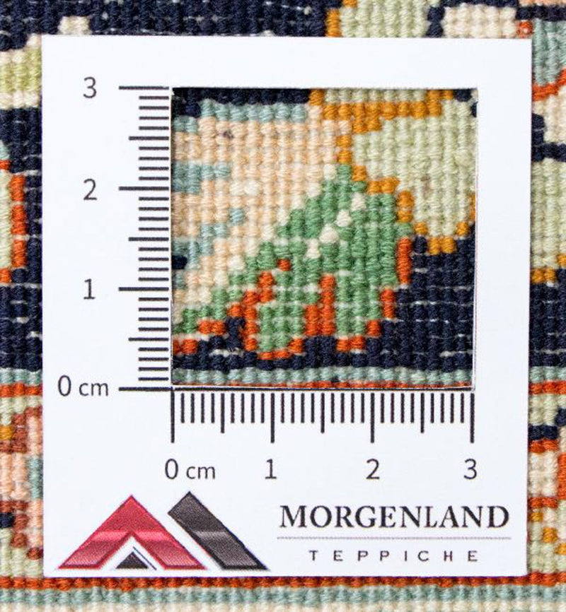 Tapis en soie - Soie du Cachemire - 98 x 63 cm - bleu