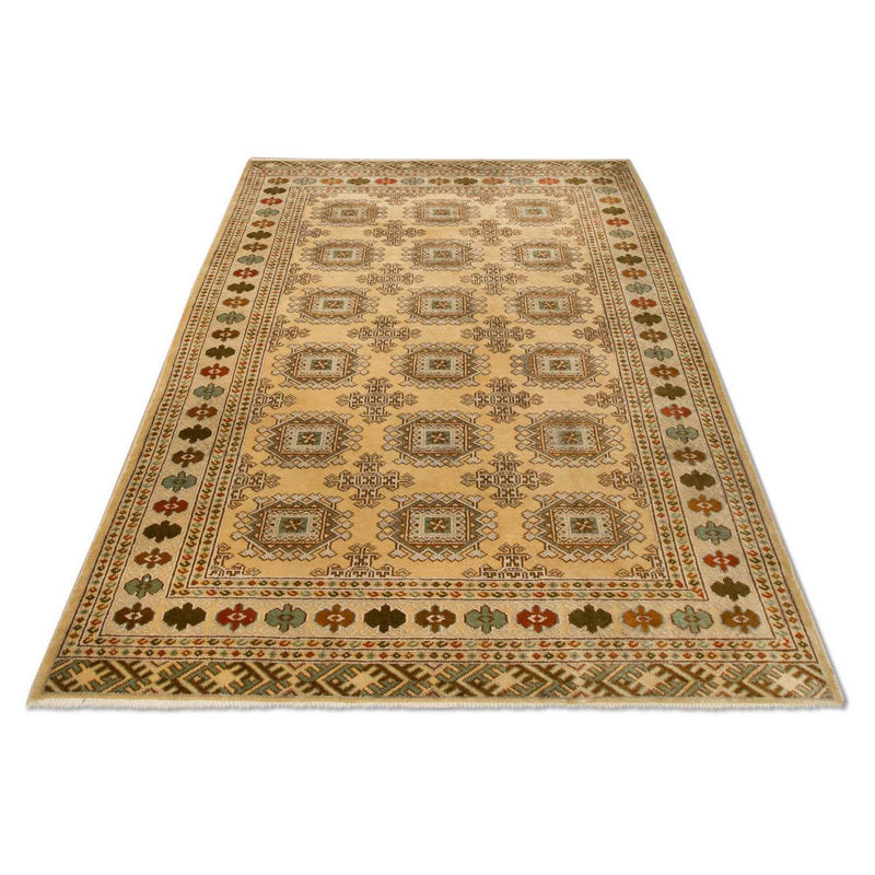 Tapis Turkaman - 184 x 126 cm - beige