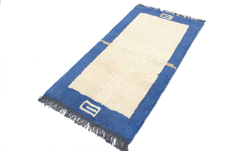 Tapis Népalais - 140 x 70 cm - beige
