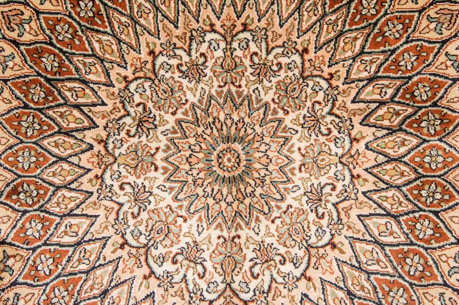 Tapis en soie - Soie du Cachemire - 194 x 120 cm - multicolore