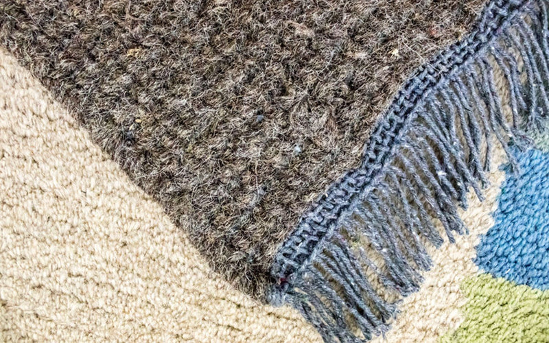 Tapis Népalais - 140 x 70 cm - beige