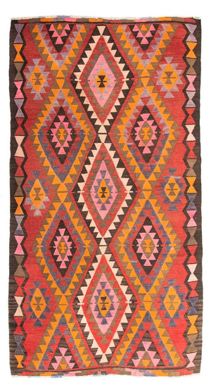 Tapis Kelim - Vieux - 300 x 180 cm - multicolore