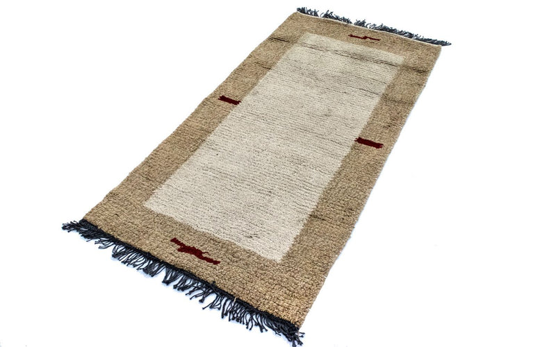 Tapis Népalais - 140 x 70 cm - beige