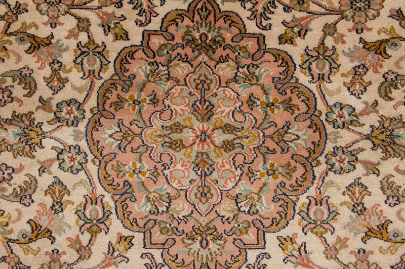 Tapis en soie - Soie du Cachemire - 184 x 124 cm - beige