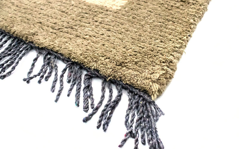 Tapis Népalais - 140 x 70 cm - beige