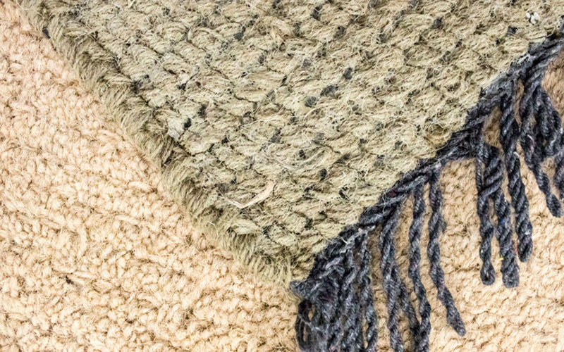 Tapis Népalais - 140 x 70 cm - beige