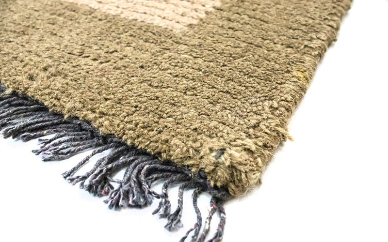 Tapis Népalais - 140 x 70 cm - beige