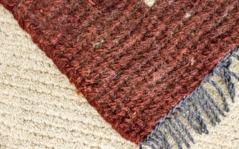 Tapis Népalais - 140 x 70 cm - beige