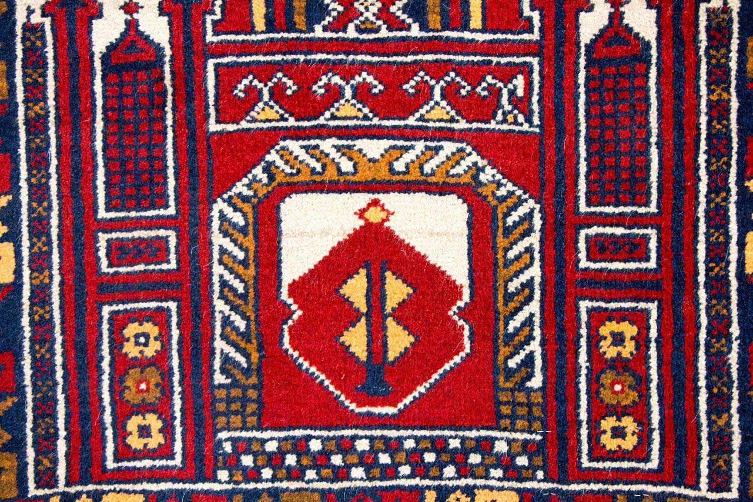Tapis Belutsch - 127 x 77 cm - multicolore