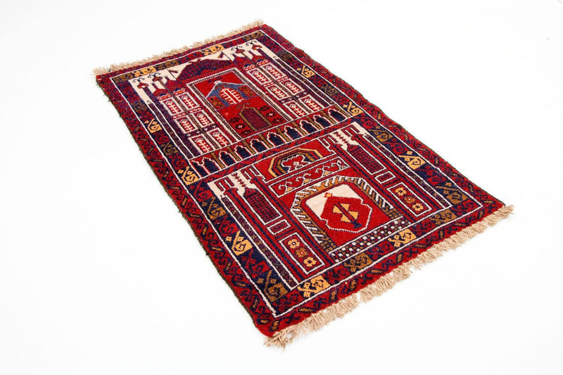 Tapis Belutsch - 127 x 77 cm - multicolore