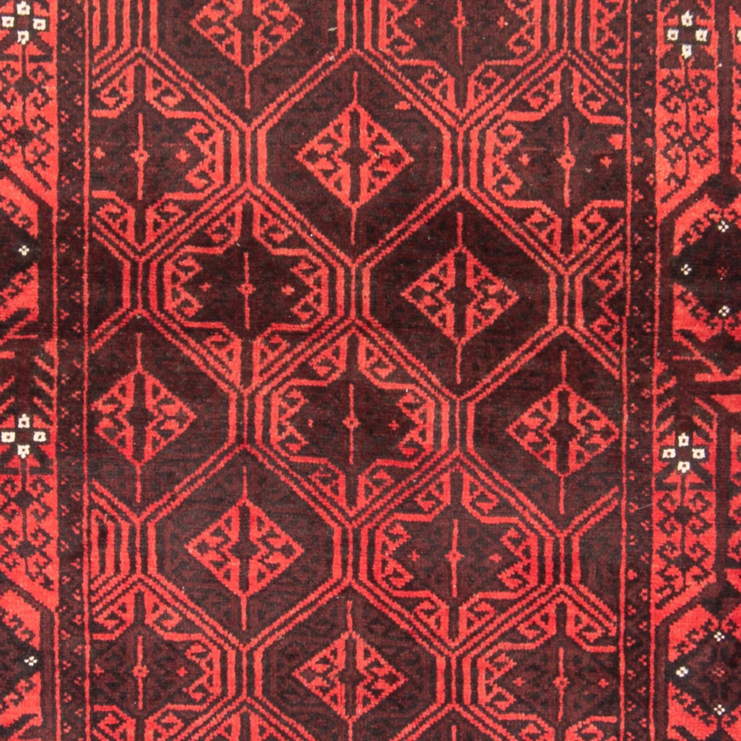 Tapis de couloir Tapis Belutsch - 196 x 102 cm - rouge