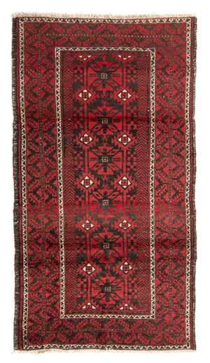 Tapis de couloir Tapis Belutsch - 210 x 110 cm - rouge