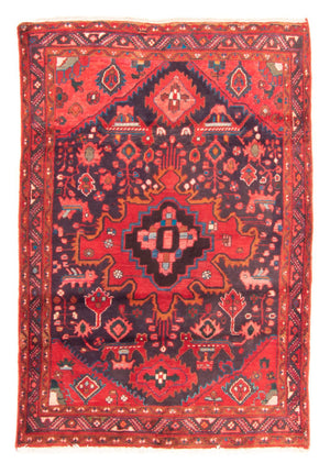 Tapis persan - Nomadic - 196 x 134 cm - bleu foncé