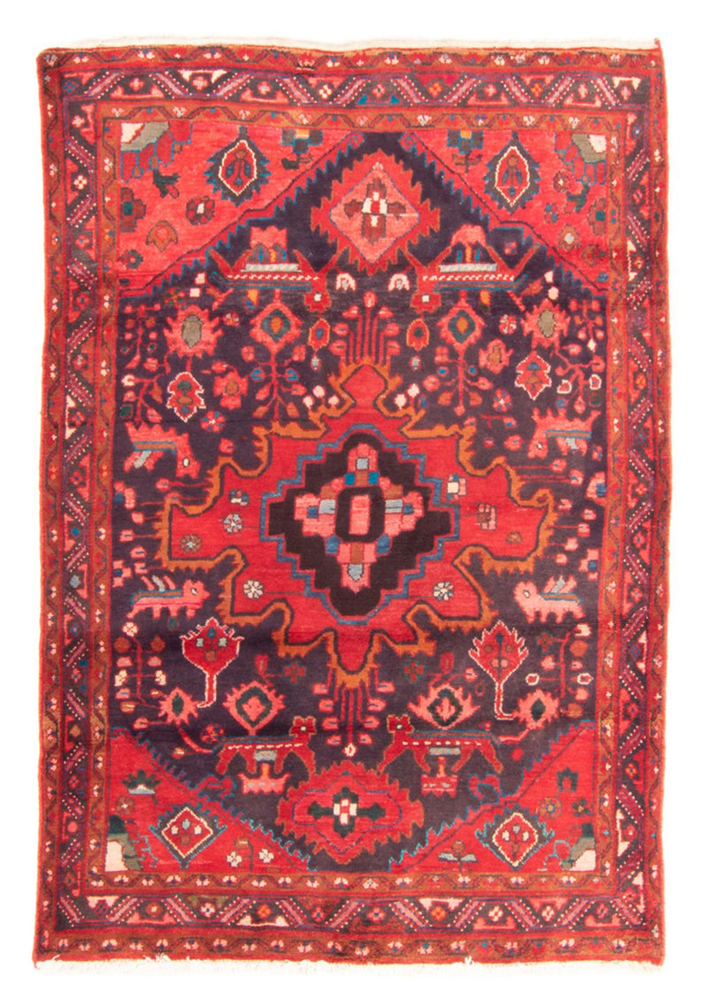 Tapis persan - Nomadic - 196 x 134 cm - bleu foncé