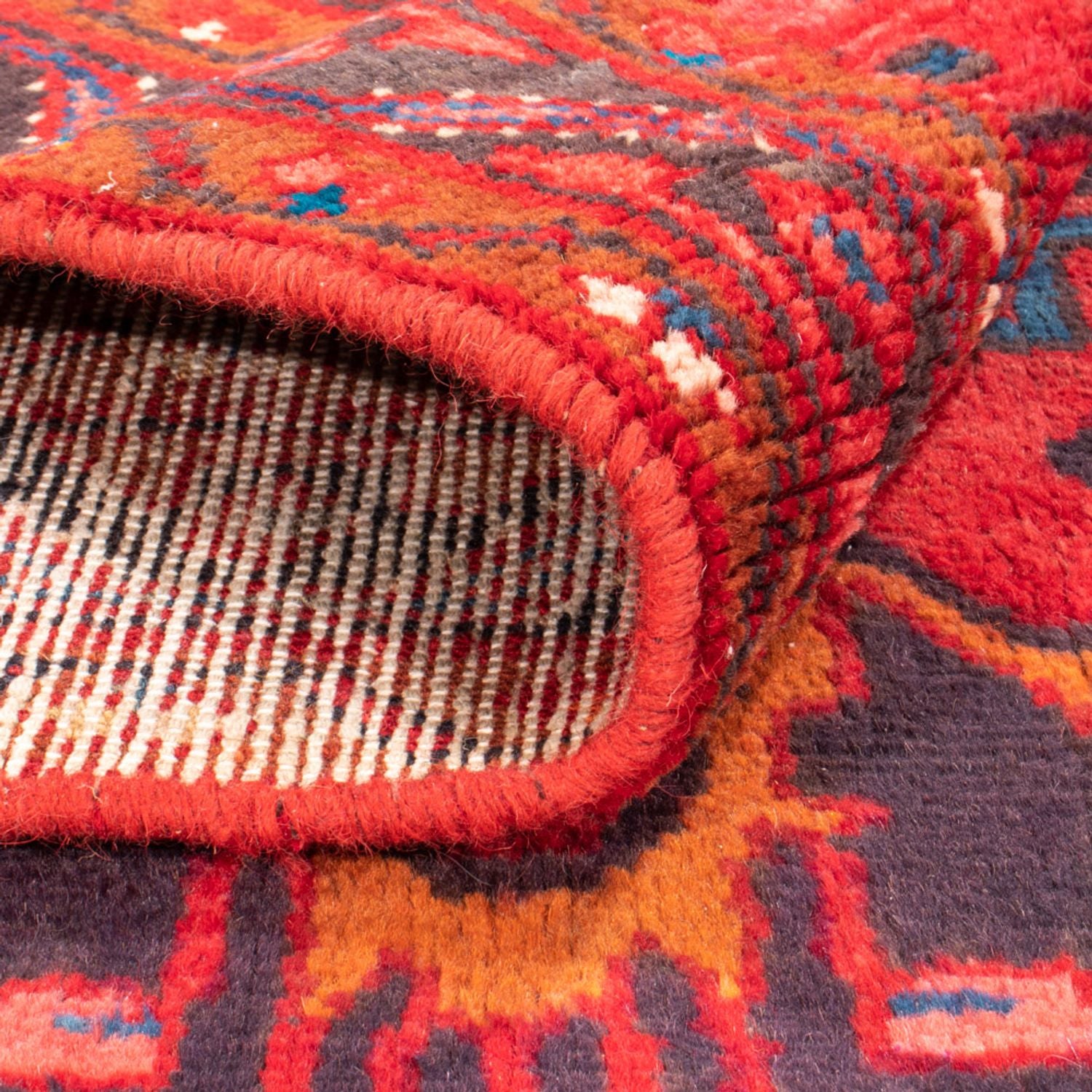 Tapis persan - Nomadic - 196 x 134 cm - bleu foncé