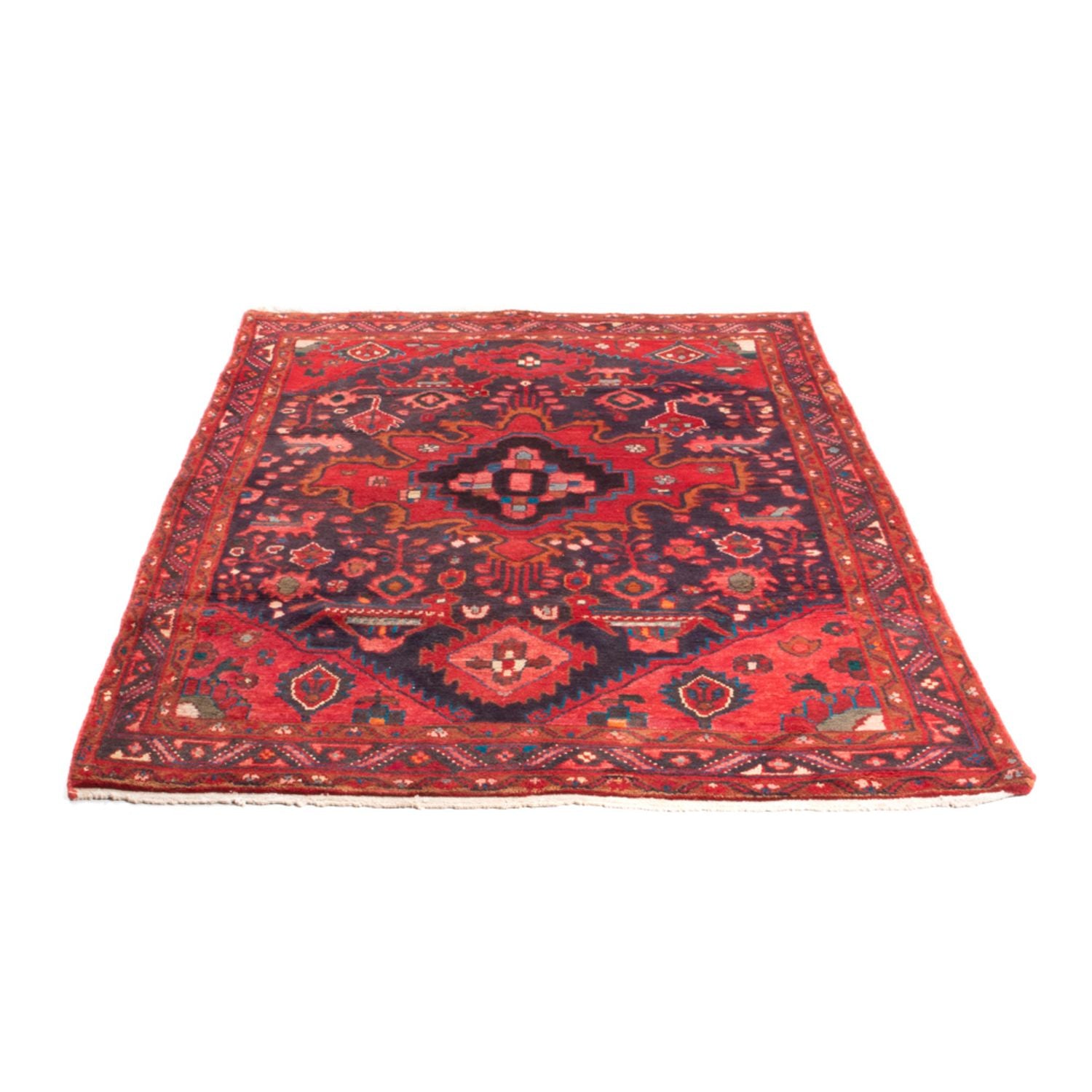 Tapis persan - Nomadic - 196 x 134 cm - bleu foncé