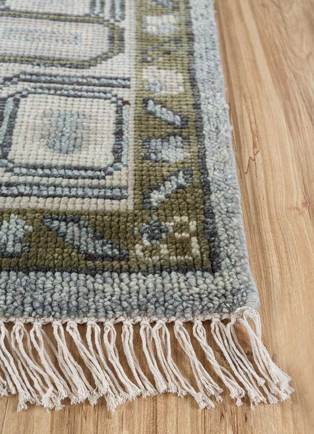 Tapis en laine - 300 x 240 cm - argent
