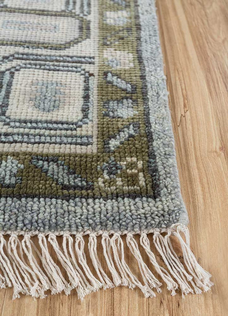Tapis en laine - 300 x 240 cm - argent