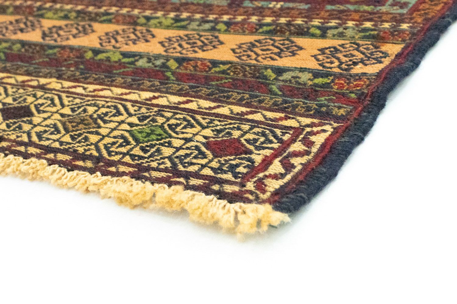 Tapis de couloir Tapis Kelim - Oriental - 202 x 84 cm - bleu