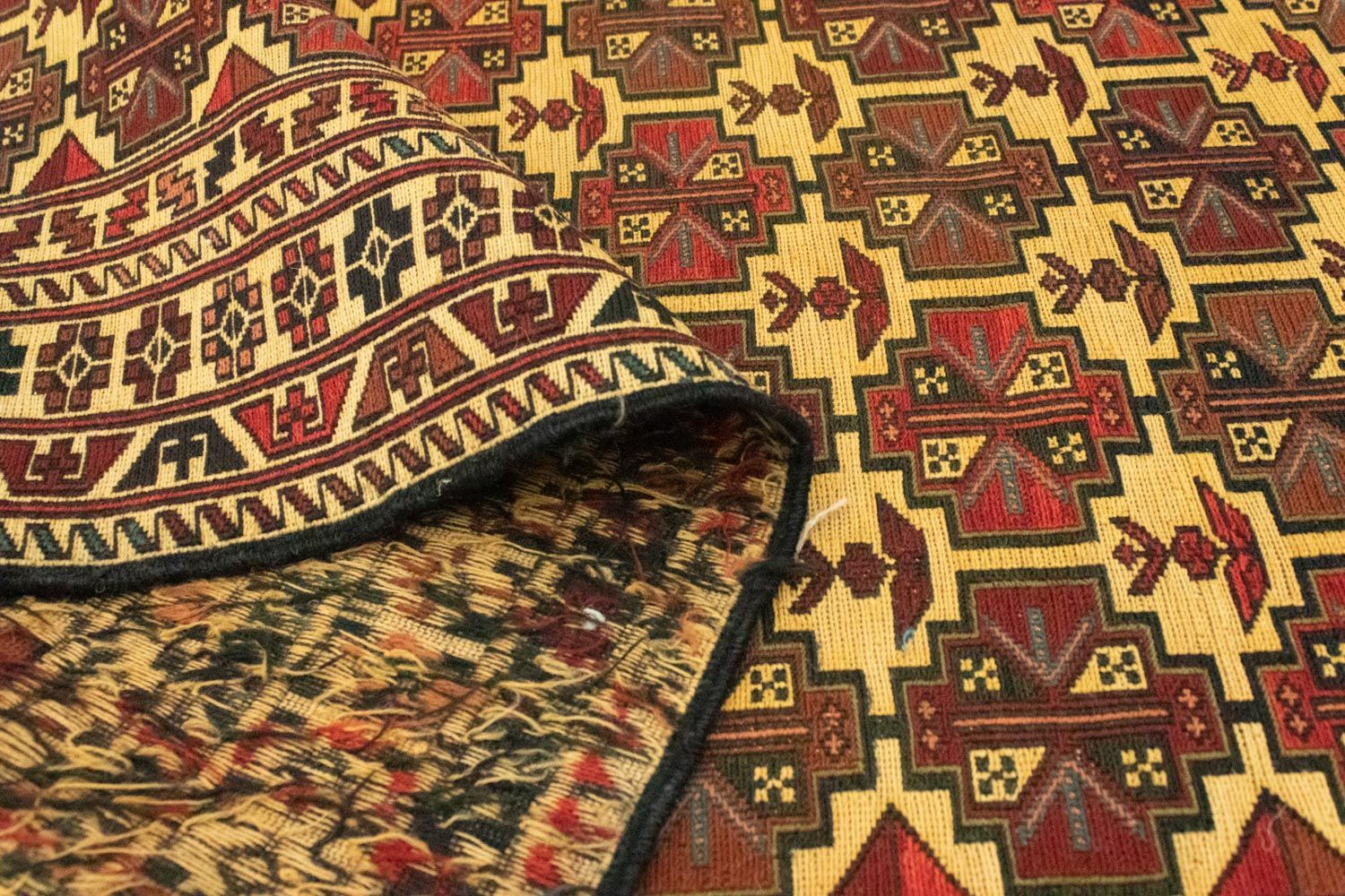 Tapis de couloir Tapis Kelim - Oriental - 291 x 82 cm - multicolore