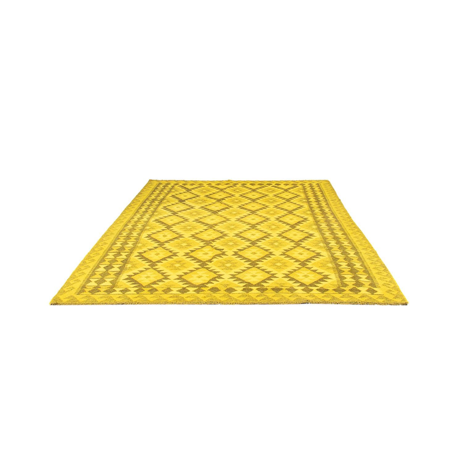 Tapis Kelim - Tendance - Vintage/Overdyed - 237 x 169 cm - jaune