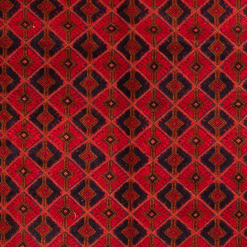 Tapis Turkaman - 190 x 153 cm - rouge foncé