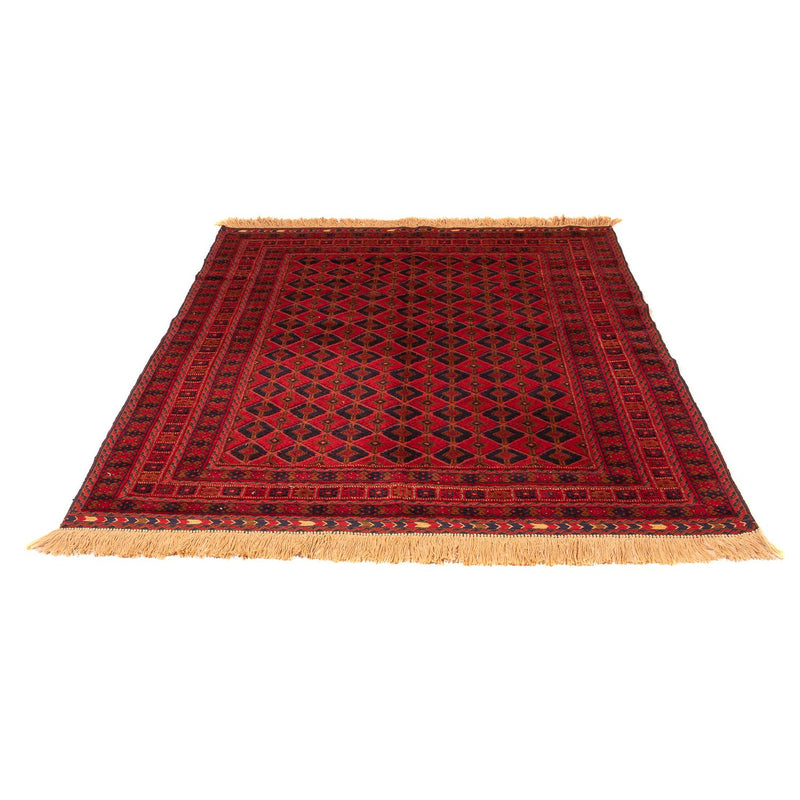 Tapis Turkaman - 190 x 153 cm - rouge foncé