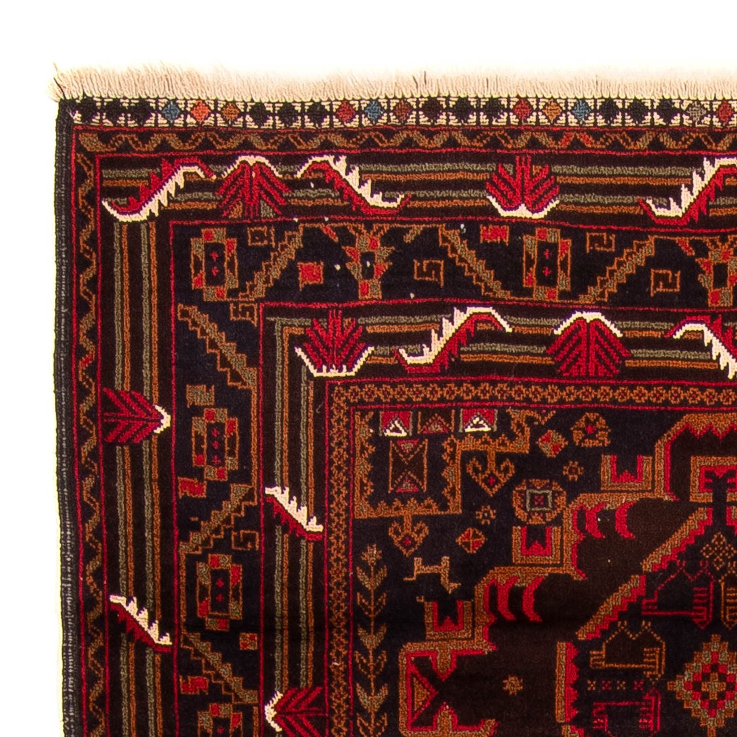 Tapis Belutsch - 204 x 125 cm - marron