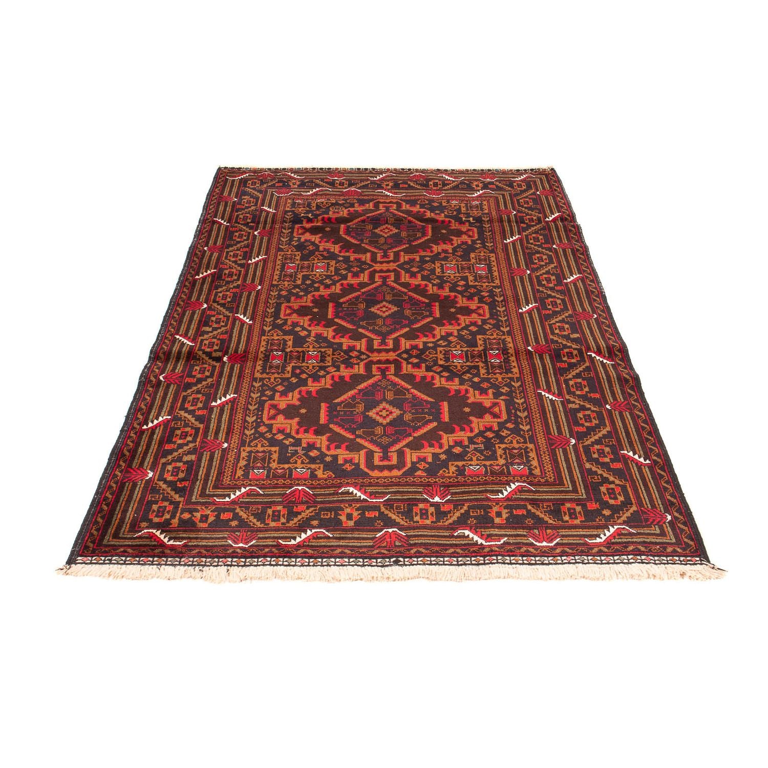 Tapis Belutsch - 204 x 125 cm - marron