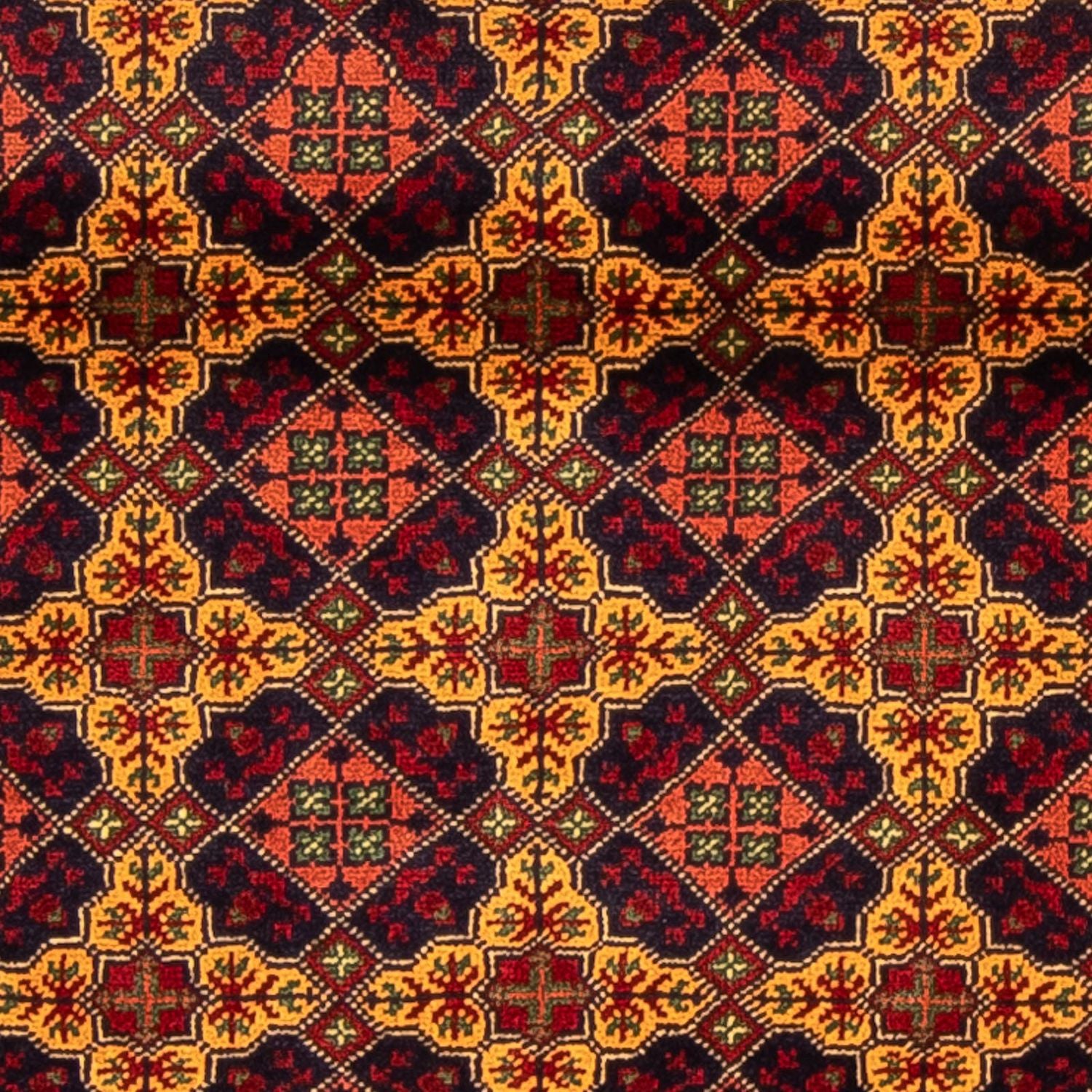 Tapis de couloir Tapis afghan - Boukhara - 208 x 90 cm - multicolore