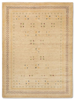 Gabbeh Teppich - Loribaft Indus 250 x 200 cm - beige
