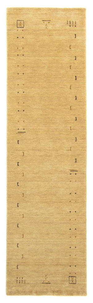 Tapis de couloir Tapis Gabbeh - Softy - 240 x 80 cm - marron clair