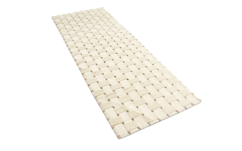 Tapis de couloir Tapis Népalais - 200 x 70 cm - beige