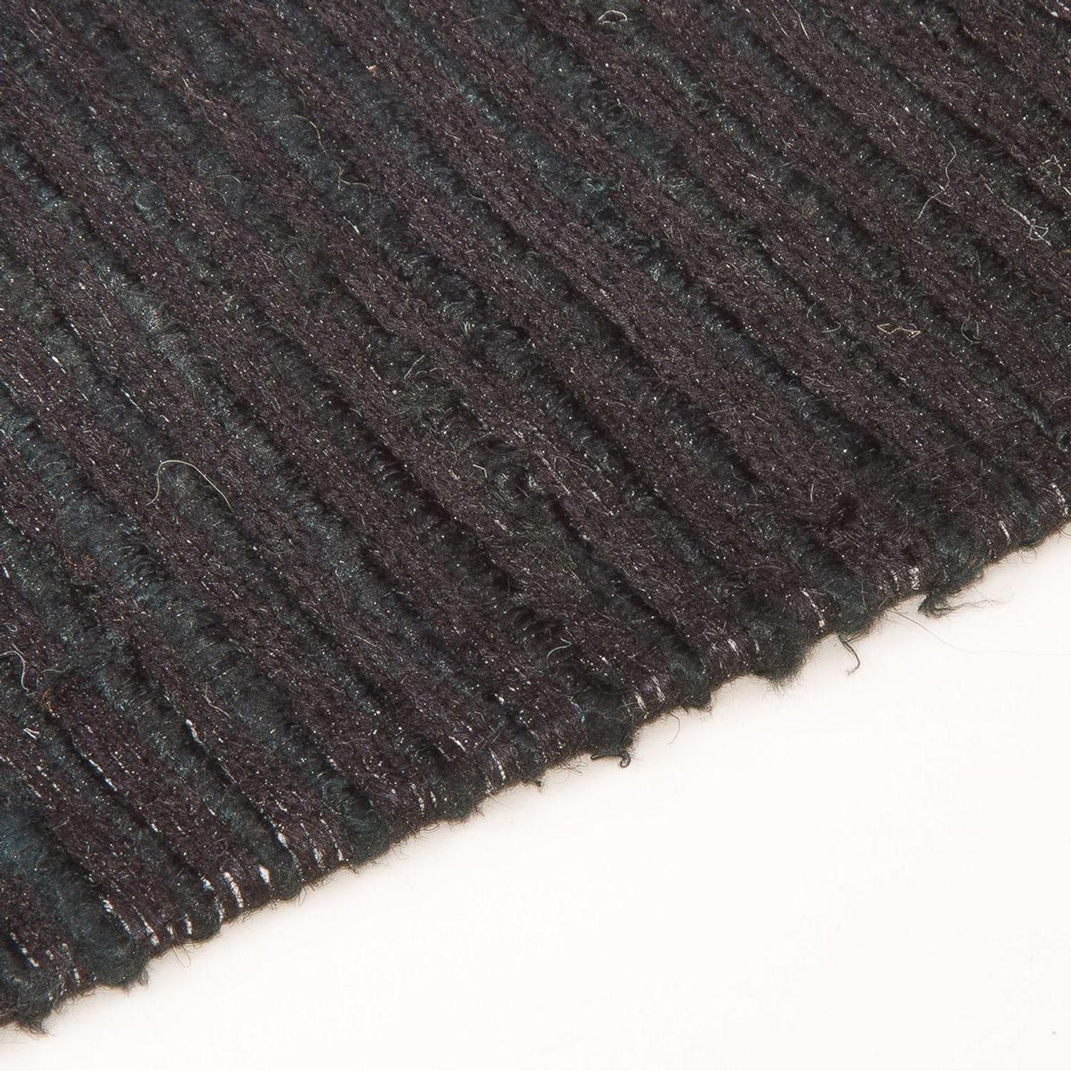 Tapis à poil ras - 180 x 120 cm - noir