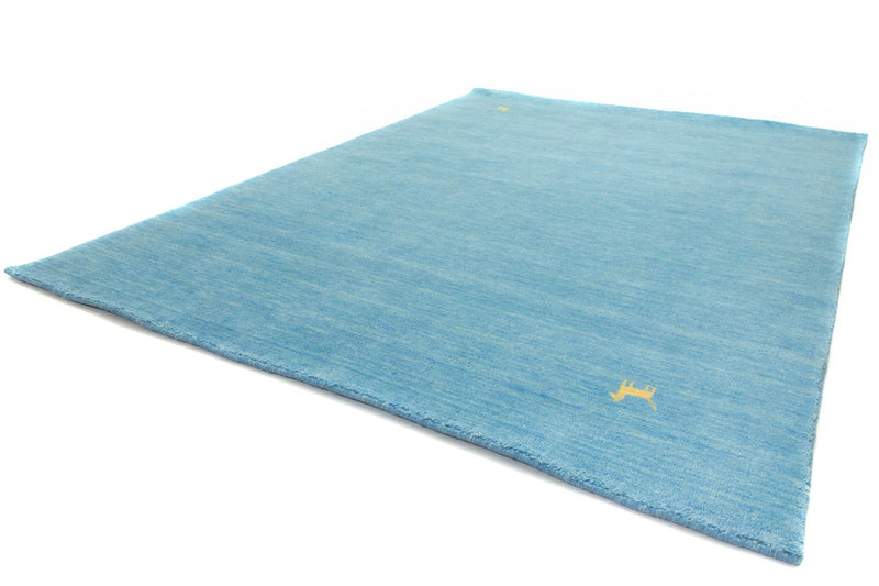 Tapis Gabbeh - Indus - 300 x 250 cm - bleu clair
