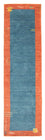 Tapis de couloir Tapis Gabbeh - Indus - 200 x 80 cm - bleu