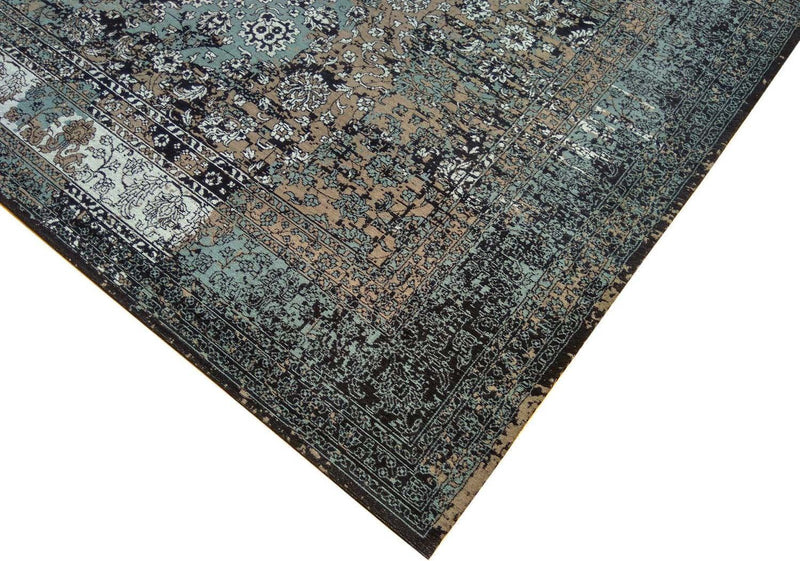 Tapis de couloir Tapis vintage - 300 x 80 cm - bleu
