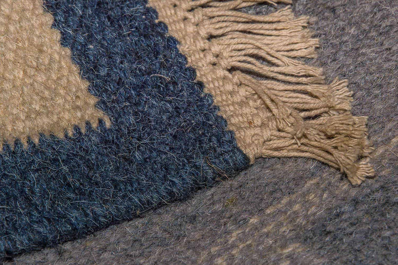 Tapis de couloir Tapis Kelim - Tendance - 250 x 80 cm - bleu