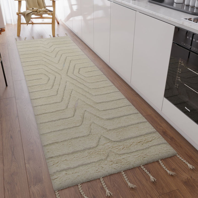 Tapis en laine - Bedouin Natural - tapis de couloir