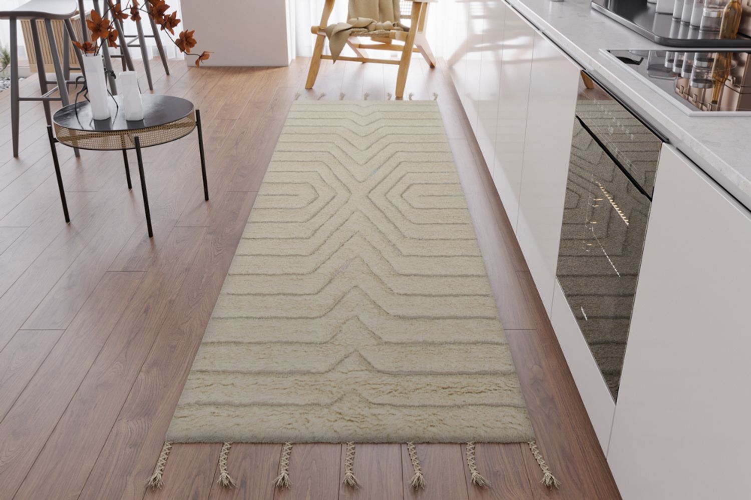 Tapis en laine - Bedouin Natural - tapis de couloir