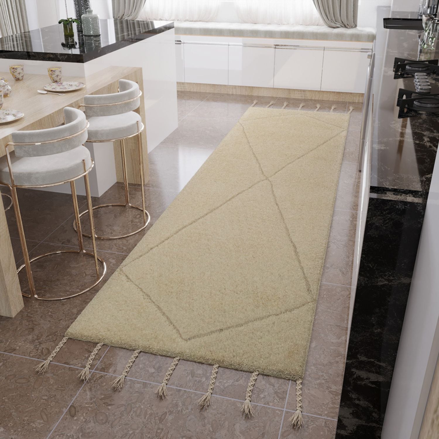 Tapis en laine - Berber Whispers - tapis de couloir